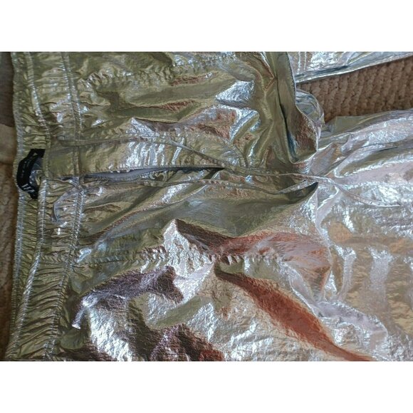 ZARA WOMAN NEW SILVER HIGH WAIST  PANTS  M - Picture 5 of 5